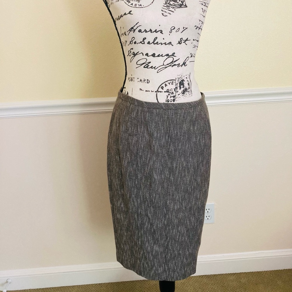 NWT MAGASCHONI MINK GREY PENCIL SKIRT